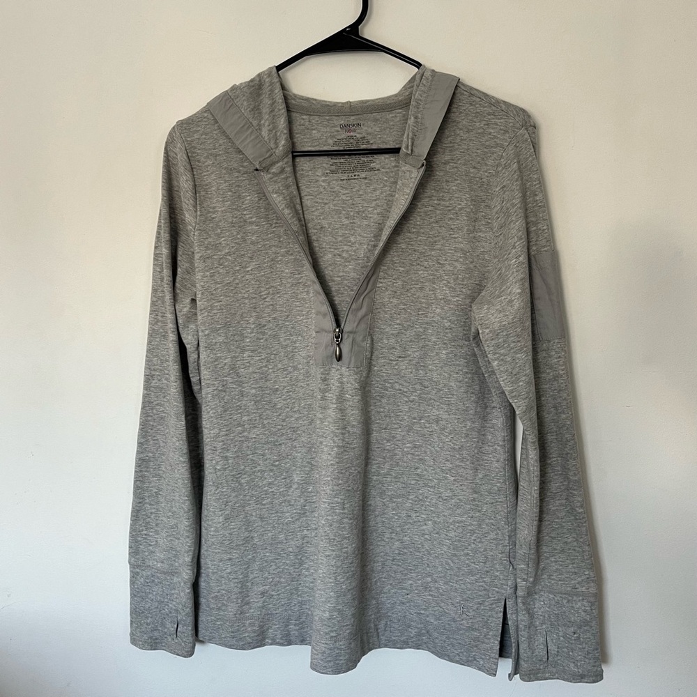 Heather Gray Zip-Up Jacket